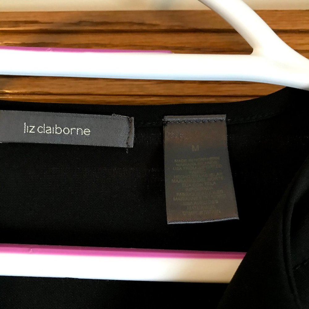 Liz Clairborne Black Stretch top